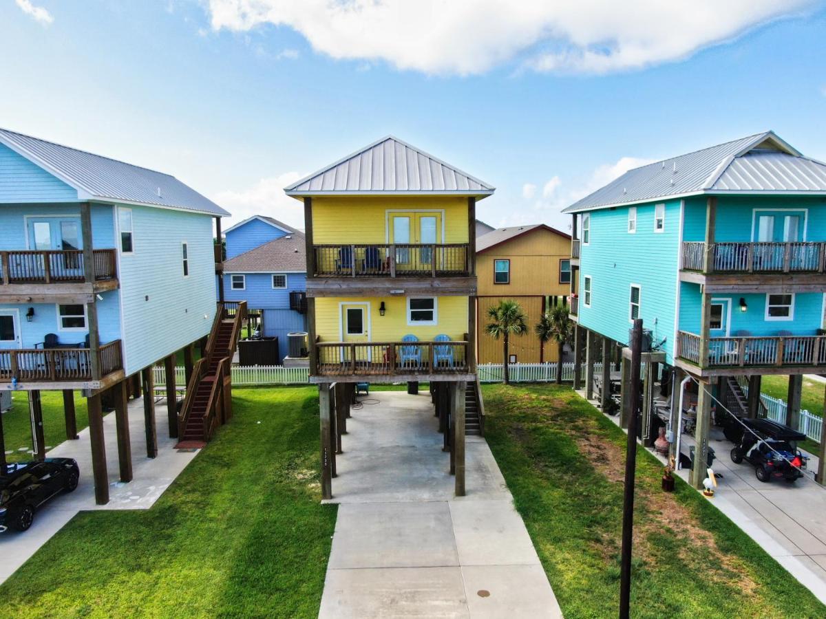 Yellow Beach Haven, Decks, Views, Mere Steps To Sand غالفيستون، تكساس المظهر الخارجي الصورة
